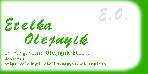 etelka olejnyik business card